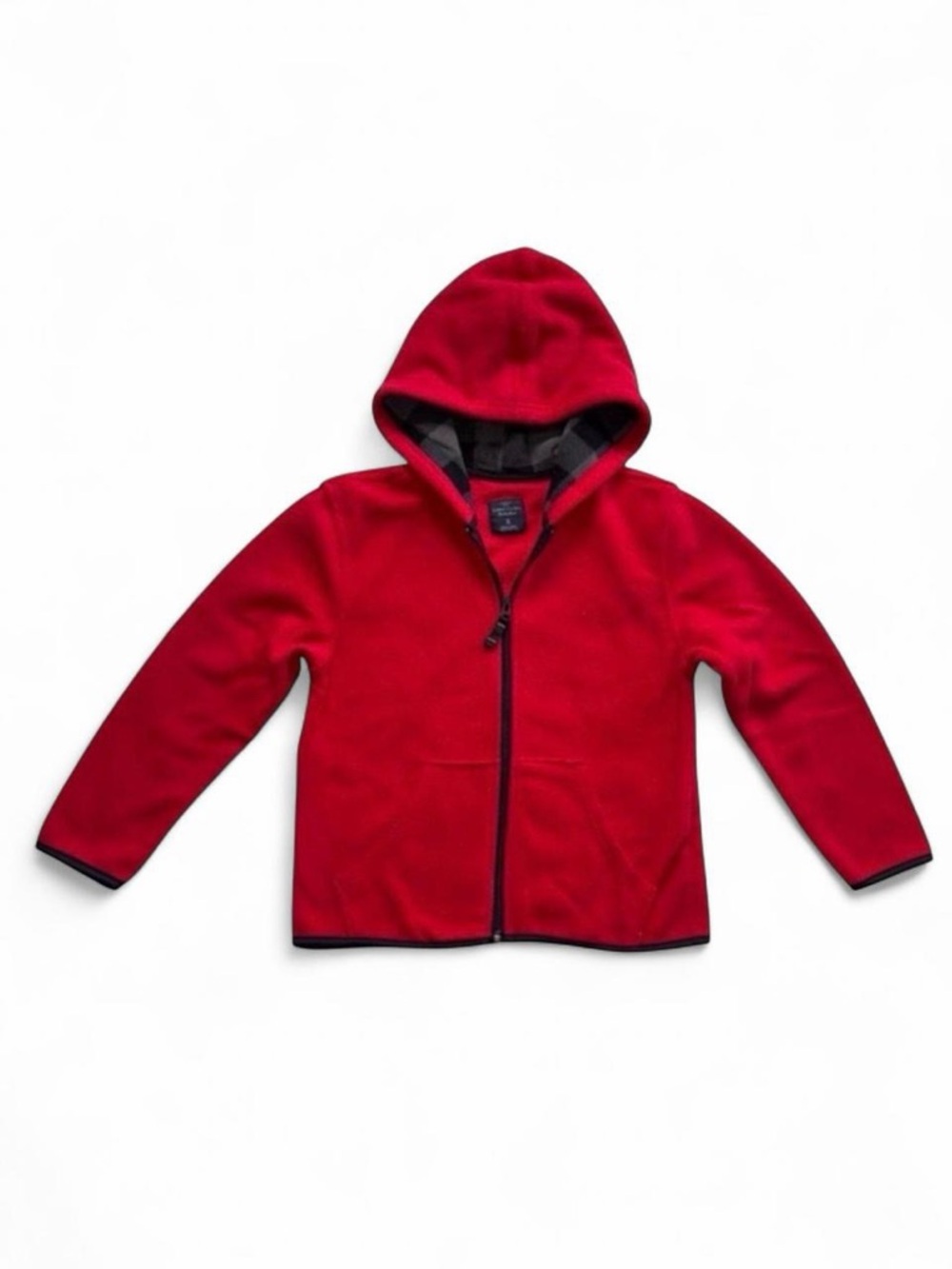 Faded Glory Boys Red Fleece Zip Up Hoodie Size M 8